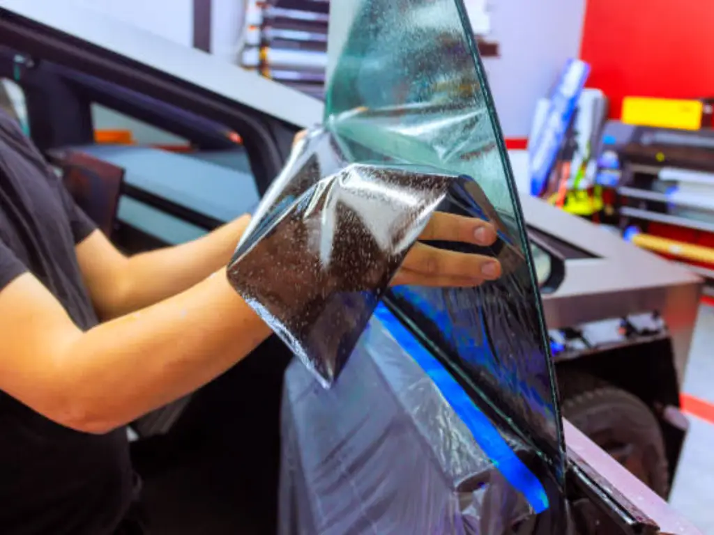 does window tint go on inside or outside